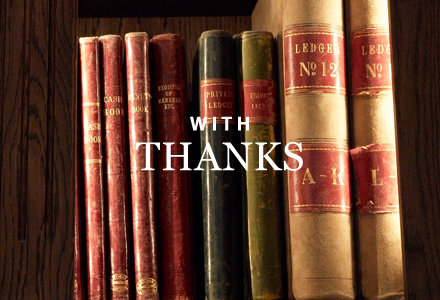 With Thanks b
